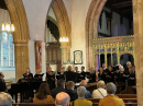 The full choir singing
