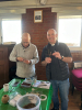 Mervyn and Nick helped by making crosses - although they didn't create gardens.